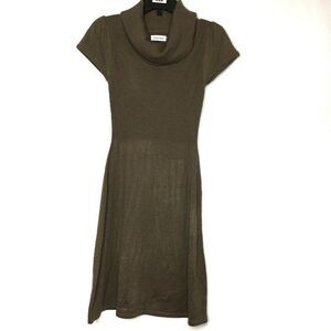 Calvin Klein Womens Sweater Dress‎ Sz Sm Cowl Neck